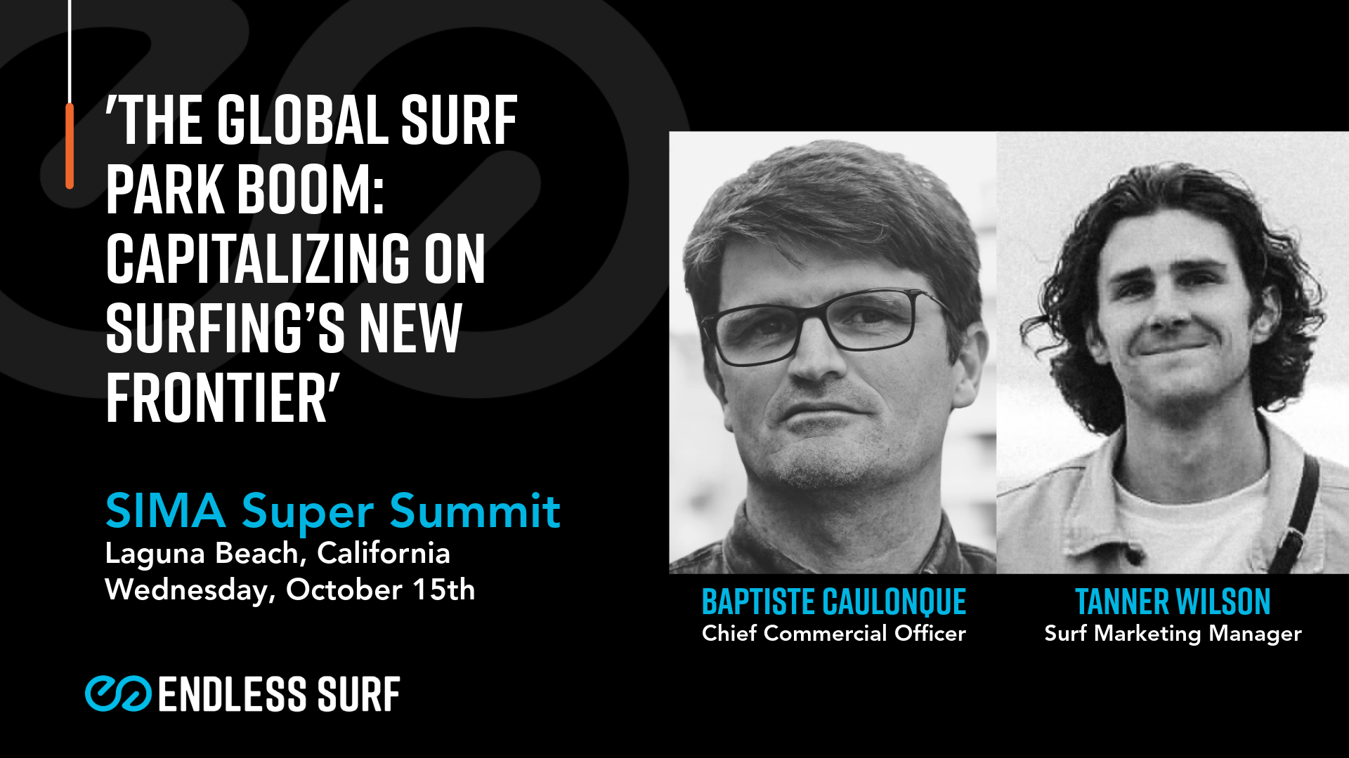 graphic of Endless Surf's session at the Surf Industry Members Associated Super Summit. 